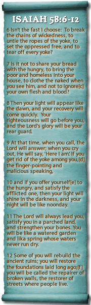 ISAIAH 58:5-12